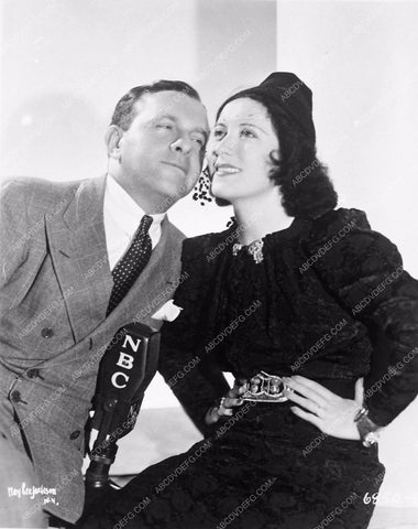 radio portrait George Burns Gracie Allen NBC microphone 4330-04