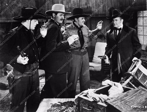 Tim McCoy and cast western film Riders of Black Mountain 4345-32