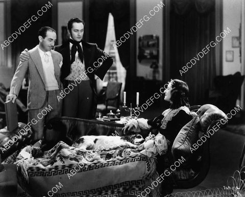 director Sidney Franklin w Fredric March Norma Shearer on set film The Barretts of Wimpole Street 4588-14