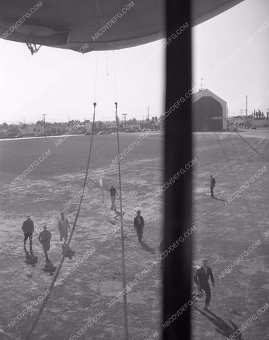 historic Long Beach Goodyear Blimp Hangar, cockpit, ground crew 45bx02-90