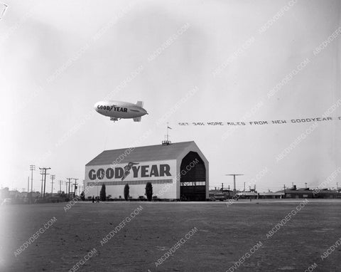 historic Long Beach Goodyear Blimp Hangar, cockpit, ground crew 45bx02-94