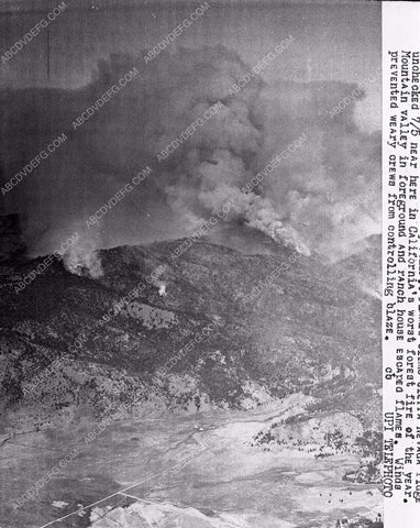 news photo disaster Mountain Valley Ca. forest fire blazing out of control 45bx04-131