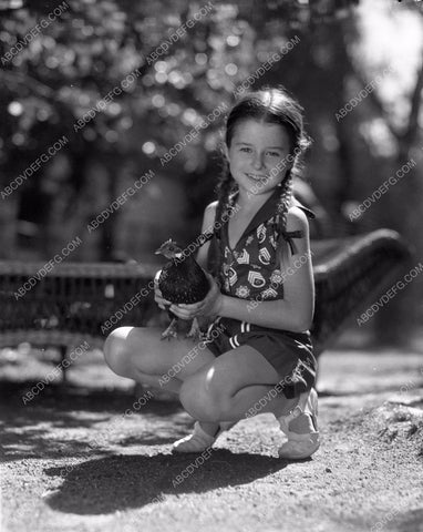 child star Virginia Weidler and chicken 45bx06-323
