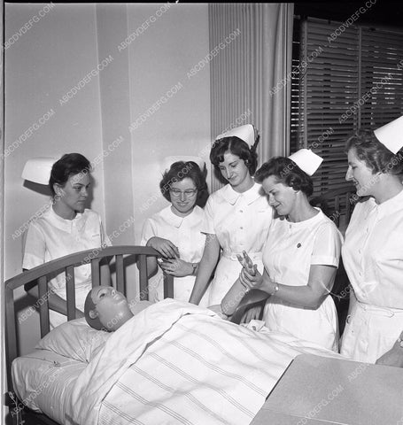 Queen of Angels Nursing School nurses attending historic LA 45bx07-118