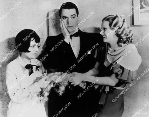 Anita Loos Chester Morris Jean Harlow having fun on set 4722-04