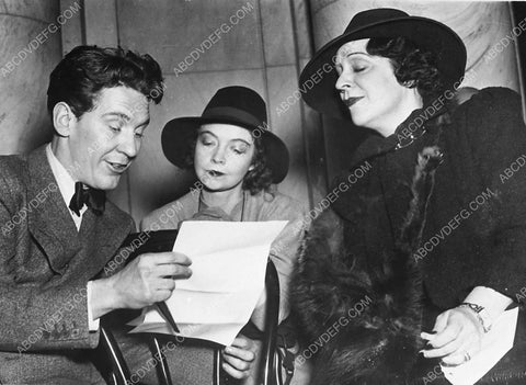 candid Burgess Meredith Lillian Gish author Jane Cowl 4844-35