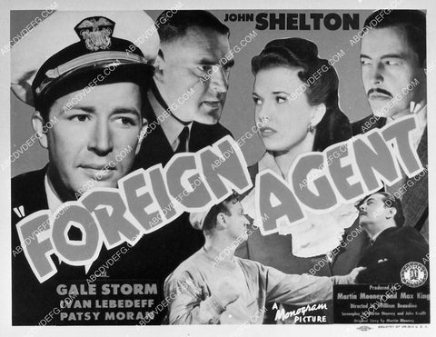 ad slick John Shelton Gale Storm film Foreign Agent 4930-23