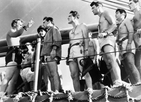 Richard Widmark and shirtless men from action film The Frogmen 4936-21