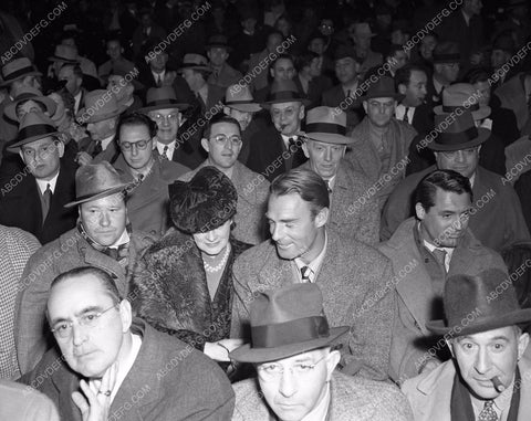 Randolph Scott Cary Grant attend boxing match together 4b09-167