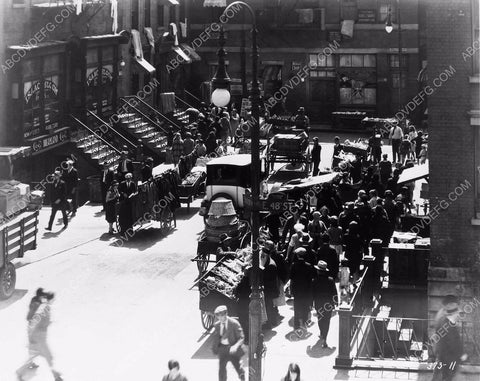 MGM backlot made up like New York City silent film Four Walls 4b09-249