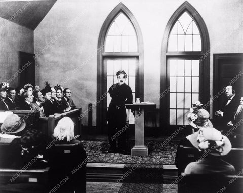 Charlie Chaplin sielnt film The Pilgrim 4b09-296