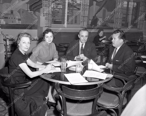 Barry Coe and execs 20th Century Fox Comissary 4b10-083