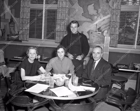 Barry Coe and execs 20th Century Fox Comissary 4b10-085