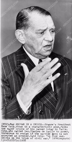 politics French President Rene Coty 4b10-127