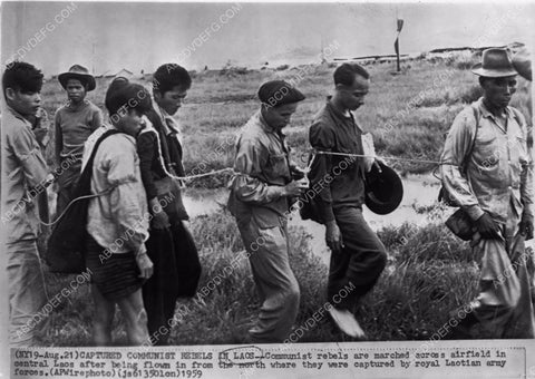 news photo captured communist rebels in Laos 4b10-176