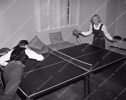 publicity Barbara Moffett playing ping pong at RKO Studios 4b10-213
