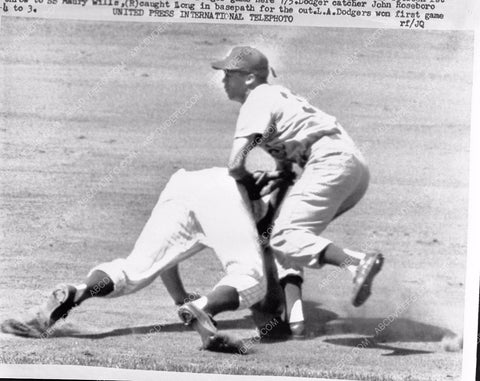 baseball Los Angeles Dodgers v Chicago Cubs Maury Wills 4b10-460