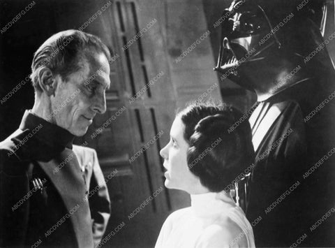 Carrie Fisher Peter Cushing in original Star Wars 5075-35