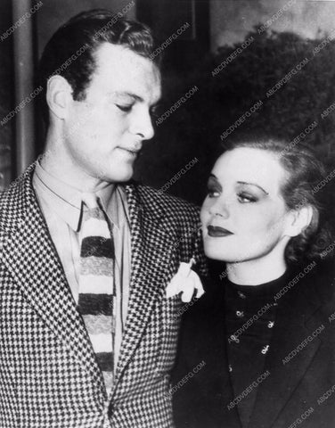 candid photo Frances Farmer Leif Erickson on studio backlot maybe 5118-27