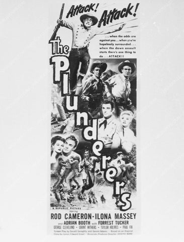 ad slick Rod Cameron western film The Plunderers 5190-07