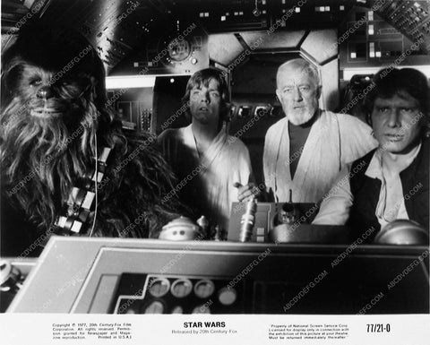 Mark Hamill Harrison Ford Alec Guinness original 1977 Star Wars 5190-10