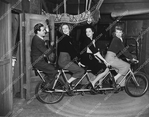 Carlos Ramirez Lina Romay and the girls on a four way bicycle film Bathing Beauty 5253-28