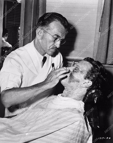 Jack Pierce does David Bruce's makeup for horror film The Mad Ghoul 5622-36