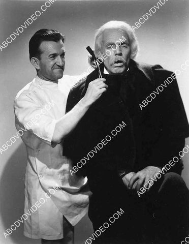 Henry Hull gets made up by Jack Pierce 5623a-22