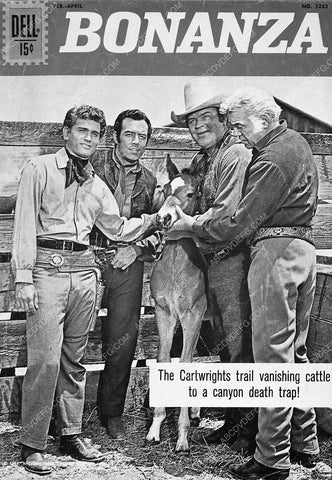 Lorne Greene Michael Landon Dan Blocker comic book cover TV Bonanza 5623b-16