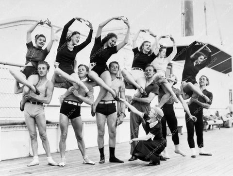 Catherine Littlefield c 1937 and dance company rehearsel 5710-20