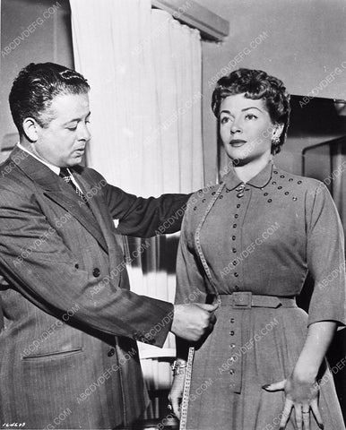 Lana Turner getting measured and fitted MGM wardrobe dept film Betrayed 5715-27