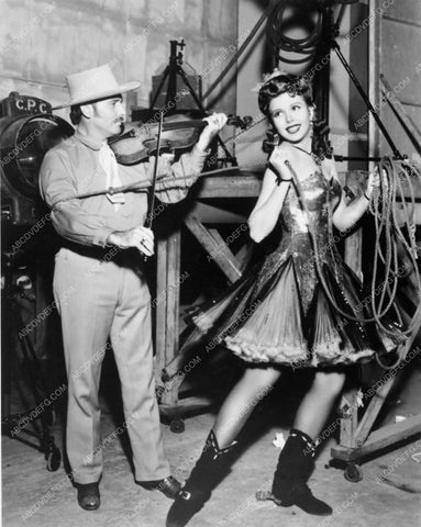 Bob Wills Anne Miller candid behind the scenes country western 5950-13