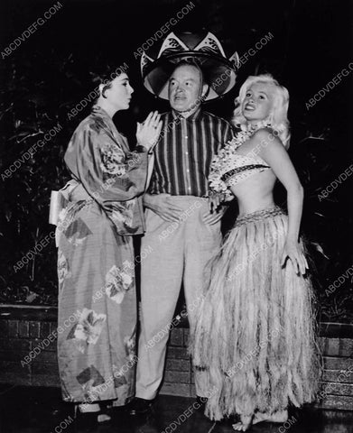 candid Joan Collins Bob Hope Jayne Mansfield at a costume/Halloween party maybe 5956-15