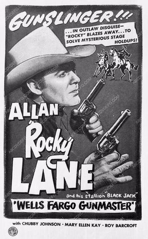ad slick Allan Lane film Wells Fargo Gunmaster 6002-02