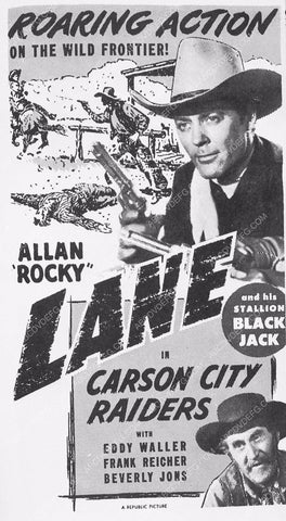 ad slick Allan Lane film Carson City Raiders 6002-14