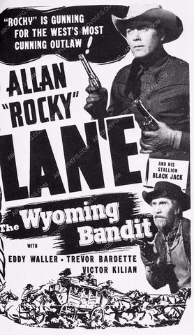 ad slick Allan Lane Eddy Waller film The Wyoming Bandit 6002-16