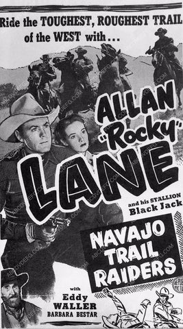 ad slick Allan Lane Eddy Waller film Navajo Trail Raiders 6002-18