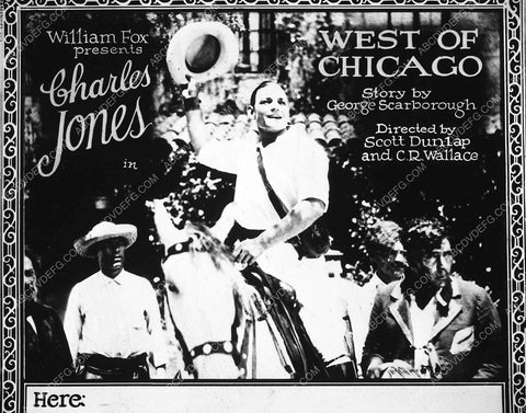 Buck Jones silent film West of Chicago 6022-09