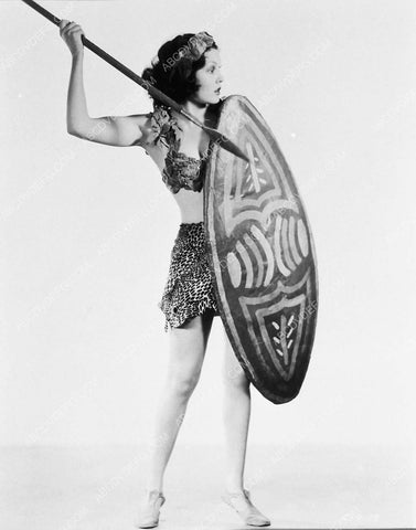 Raquel Torres sexy jungle girl w shield & spear film So This Is Africa 6022-32