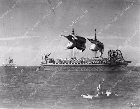 ships being filmed for silent film Ben-Hur 6035-06