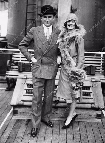 candid Samuel Goldwyn and his wife on a ship 6269-31