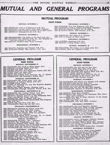 ad info Universal Studios silent film productions 6272-09