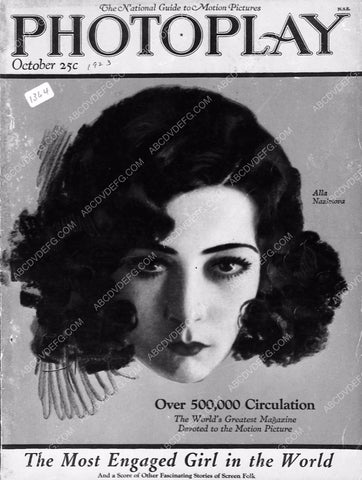 Alla Nazimova Photoplay magazine cover 6549-07