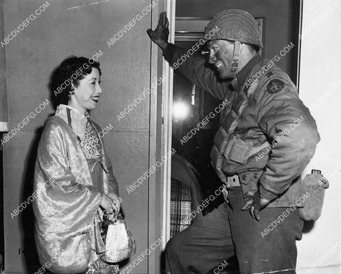 Robert Taylor outside his dressing room w co-star maybe 6629-19