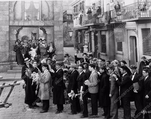 Ramon Novarro and cast members MGM Backlot film In Gay Madrid 6738-12
