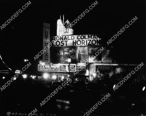 Historic Los Angeles Hollywood 4 Star Theatre marquee film premiere Lost Horizon 6766-15