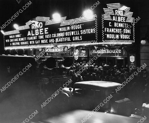 historic Los Angeles Hollywood RKO Albee theatre marquee premiere film Moulin Rouge 6766-17