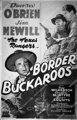ad slick Dave O'Brien Jim Newill film Border Buckaroos 6774-01