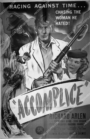 ad slick Richard Arlen Veda Ann Borg film Accomplice 6774-10