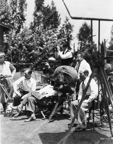 Buster Keaton director Charles brabin on set film Sporting Blood 6831-04